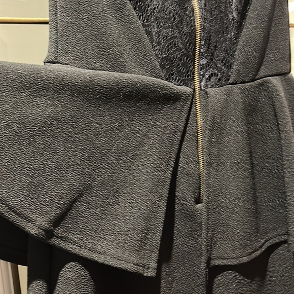 Black dress, mid length, charlotte russe, size medium - Picture 5 of 11